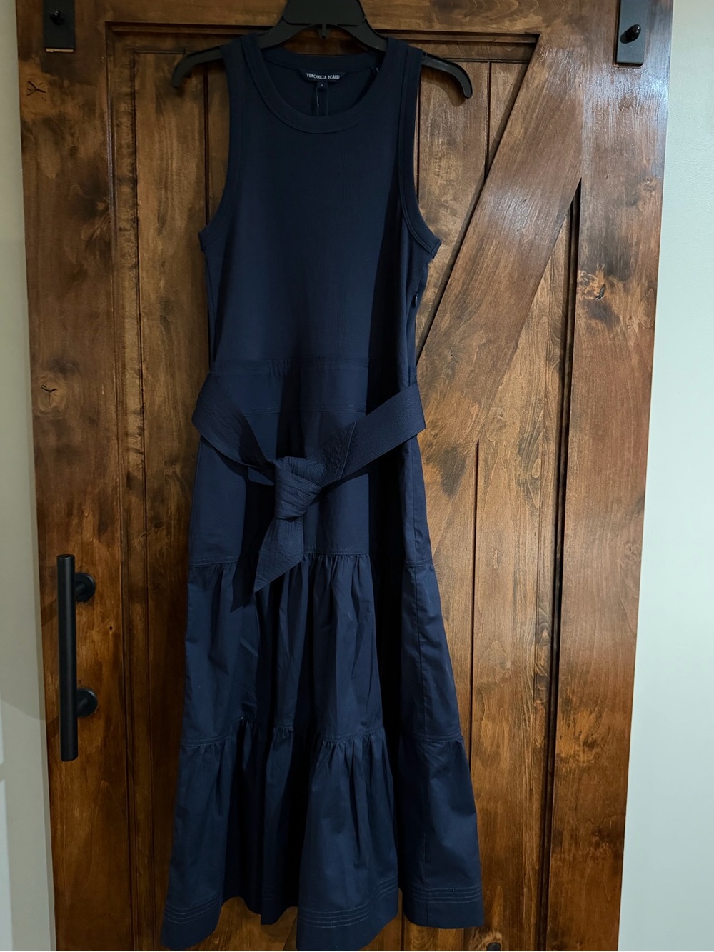 Veronica Beard Austyn Belted Sleeveless Dress - Picture 8 of 11